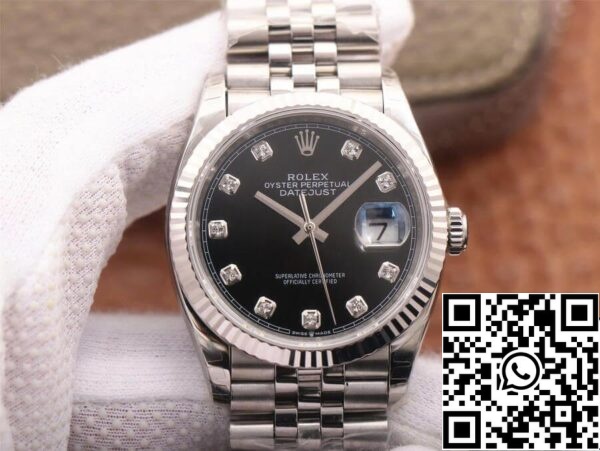 2 90 57baacb1 ccfb 4c5f a882 c231c1997f97 Rolex Datejust M126234-0027 1:1 Best Edition EW Factory Quadrante nero