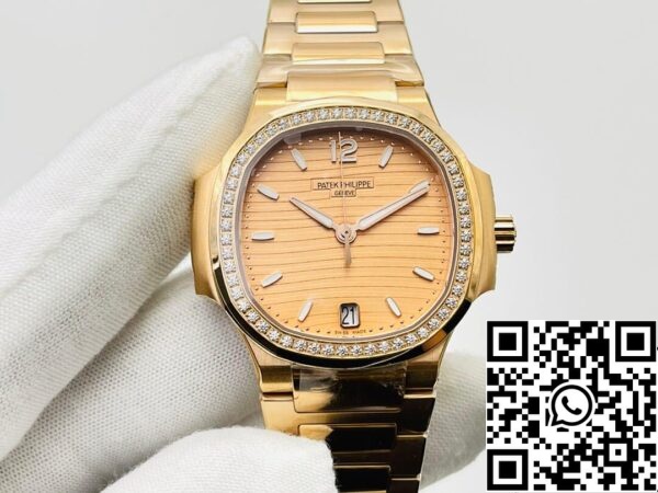 2 92 Patek Philippe Nautilus Ladies 7118/1200R-010 1:1 Best Edition 3K tehdas ruusukultaa