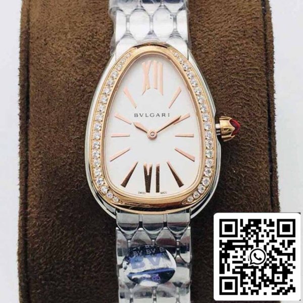 2 93 61aefade 8538 40a4 a55f 62e5d5a51465 Bvlgari Serpenti 103143 1:1 Best Edition BV Factory Rose Gold Diamond Lünette