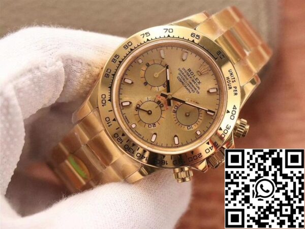 2 94 f30a5de4 16b8 4b80 9e1b f5f9ab0fab88 Rolex Daytona Cosmograph M116508-0003 1:1 Best Edition Noob Factory arany számlap svájci ETA4130