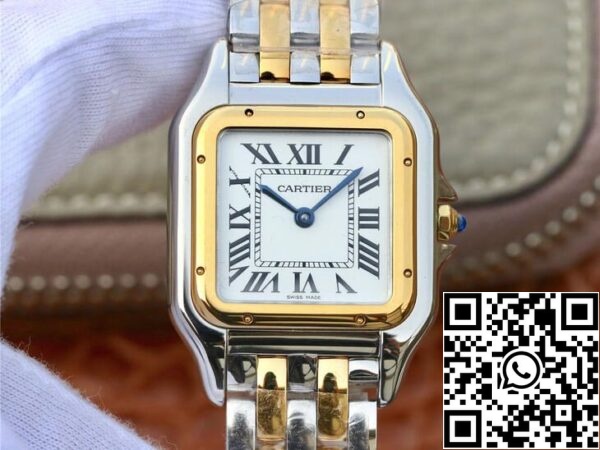 2 95 7b73c0e6 4c73 49c3 b89b 37db8ff8b4ba Panthere De Cartier W2PN0007 27MM 1:1 Best Edition 8848 Factory White Dial