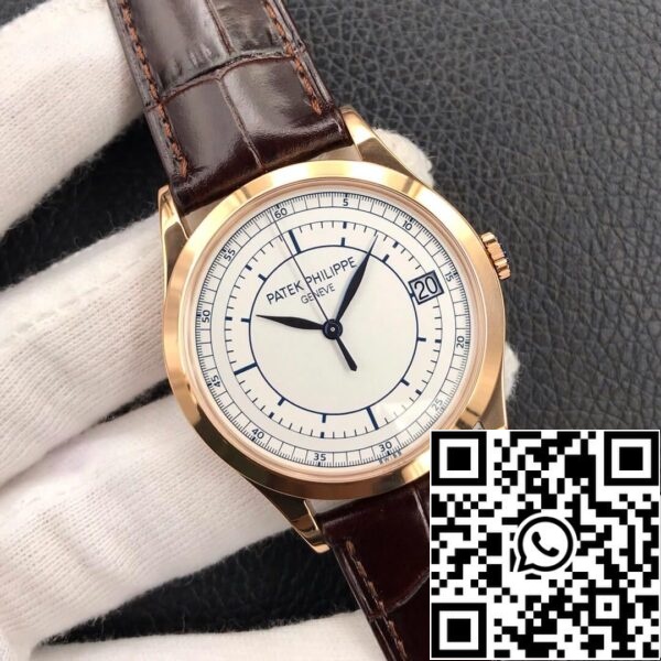 2 97 55886787 b347 4a2c a916 e9e64b75c494 Patek Philippe Calatrava 5296R-001 1:1 Best Edition ZF Factory Roségold weißes Zifferblatt