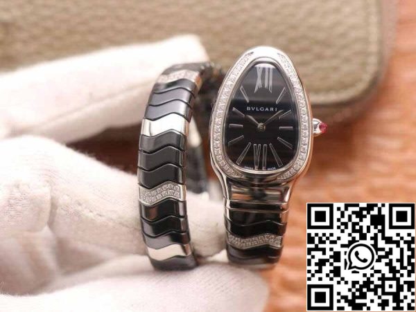 2 98 74c24ee3 ca9c 4f21 83b3 8103b7e780be Bvlgari Serpenti 102129 1:1 Best Edition BV Factory Stainless Steel Diamond