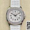 2 99 bdacfe70 dd2e 41ff 937a 8c65d2ccac07 Patek Philippe Aquanaut 5067A-024 Кварцевый механизм 1:1 Best Edition PPF Factory Белый циферблат