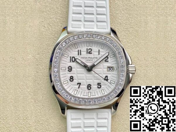 2 99 bdacfe70 dd2e 41ff 937a 8c65d2ccac07 Patek Philippe Aquanaut 5067A-024 Кварцевый механизм 1:1 Best Edition PPF Factory Белый циферблат