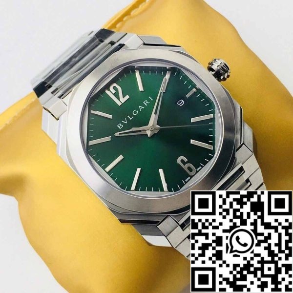 2 9 88932007 a3ac 4810 a3d9 4323068454c7 Bvlgari OCTO SOLOTEMPO 101963 BGOP41BGLD 1:1 Best Edition BV Factory Quadrante verde