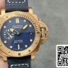 2 9 c1210d02 fdf6 41e0 8a88 ff91b89cc888 Panerai Submersible PAM01074 1:1 Best Edition VS Factory Quadrante Blu