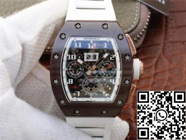 2 9 f55aae5b 781e 4445 8df8 471f5f7a07d2 Richard Mille RM011 1:1 Best Edition KV Factory Ceramic White Strap