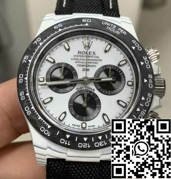 22 49463731 1cc9 453b a887 be57cee50b1f Rolex Daytona 1:1 Best Edition Diw Factory NTPT szénszálas fehér tárcsa