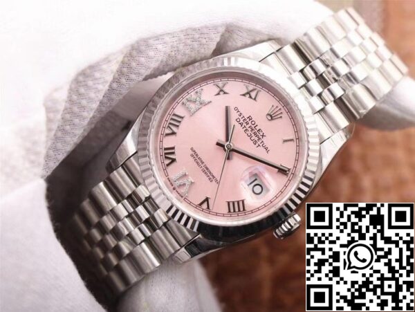 22 a9f9a96b ca11 4313 9513 cc745905e42b Rolex Datejust M126234-0031 1:1 Best Edition EW Factory Pink Dial Swiss ETA3235