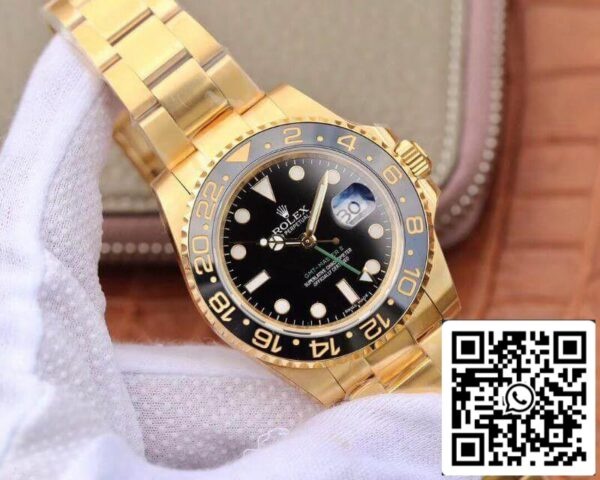 2 0bd30e09 08aa 4746 a31e e31a3553e5ed Rolex GMT Master II 116718 40mm EW Factory 1:1 Best Edition Swiss ETA2836 Quadrante Nero