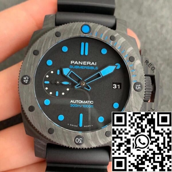 2 72e0407b 3c6f 4297 8483 d9f126b615da Panerai Submersible PAM00960 1:1 Best Edition VS Factory Esfera negra