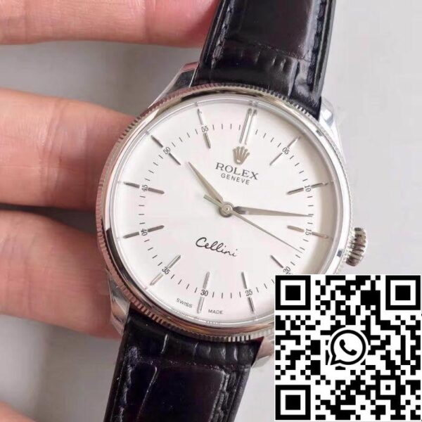 3 101 Rolex Cellini 50509 MKS Factory 1:1 Best Edition Schweizer ETA3132 Weißes Zifferblatt