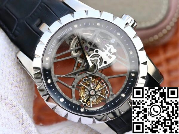 3 101 58498e4d 000c 4c8e 9a5d bccd5cac0153 Roger Dubuis Excalibur RDDBEX0393 1:1 Mejor Edición JB Factory Tourbillon Esqueleto Esfera