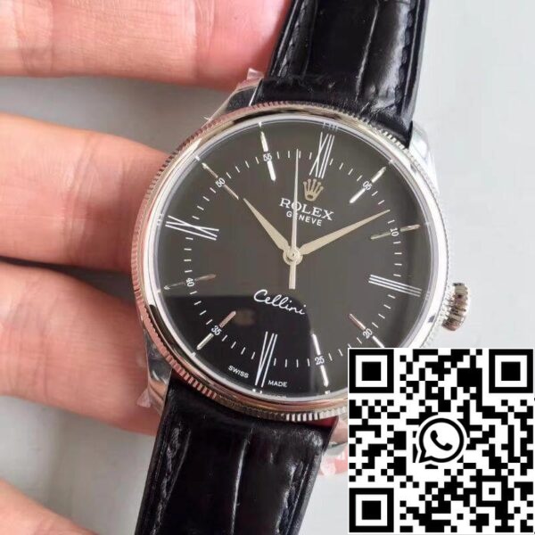 3 104 Rolex Cellini 50509 MKS Factory Esfera Negra 1:1 Mejor Edición Suizo ETA3132