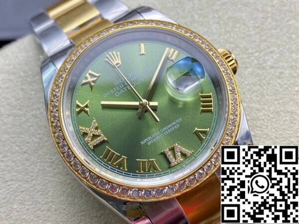 3 104 a0753c1b ce04 49fd b143 32784c28eb0f Rolex Datejust M126283RBR-0012 1:1 Best Edition EW Factory Πράσινο καντράν