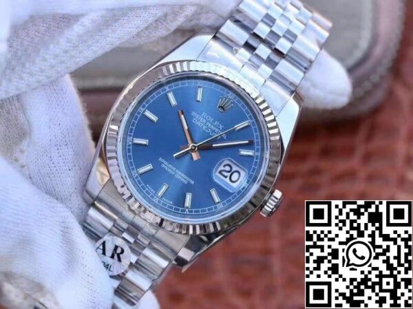 3 106 2205e028 2370 48f1 a3c9 1825873b4dff Rolex Datejust 36mm M126334-0002 AR Fabriek 1:1 Beste Editie Zwitserse ETA3135 Blauwe Wijzerplaat