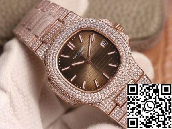 3 106 9d30930d c04a 4ab3 82c8 72e99f122622 Patek Philippe Nautilus 5719-10G rózsaarany gyémánt 1:1 Best Edition R8 gyári gradiens barna számlap svájci Cal.324 S C