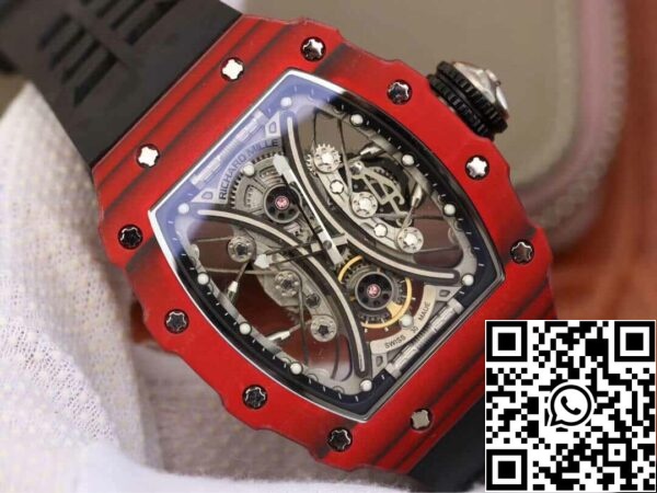 3 107 036a2394 4315 46ae a7d1 52bcc095e074 Richard Mille RM53-01 1:1 Best Edition KV Factory TPT Carbon Fiber Black Strap