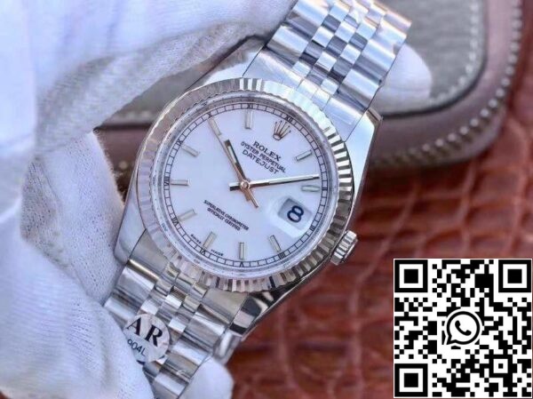 3 107 d400be7b 0472 420f ac6b 35df7cf39710 Rolex Datejust 36mm 116234 AR Factory 1:1 Best Edition Swiss ETA3135 White Dial