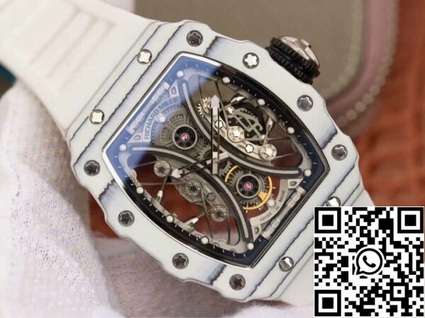 3 108 718f24bf 4e67 4ade 9ca9 0f1afe1d57da Richard Mille RM53-01 1:1 Best Edition KV Factory White TPT Carbon Fiber