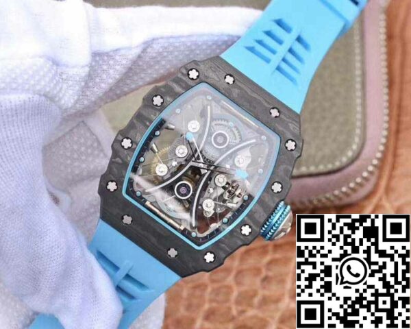 3 110 a6102ab5 489b 454e 9950 70dd273db493 Richard Mille RM53-01 1:1 Best Edition JB Factory Black Carbon Movimento Tourbillon svizzero