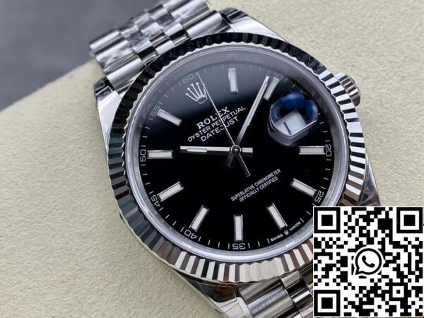 3 112 Rolex Datejust M126334-0018 1:1 Best Edition VS Factory fekete számlap