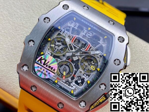 3 115 411932eb 5073 4463 a43b c42e09303aaa Richard Mille RM011 FELIPE MASSA 1:1 Best Edition KV Factory Caja de acero titanio