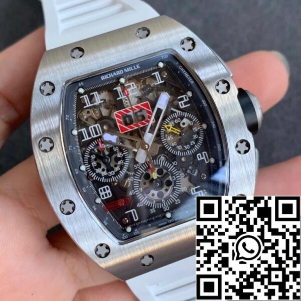 3 115 599dbfd6 ee21 4281 a7af 66772bf9feda Richard Mille RM11-03 1:1 Best Edition KV Factory Fibra di carbonio Cinturino rosso