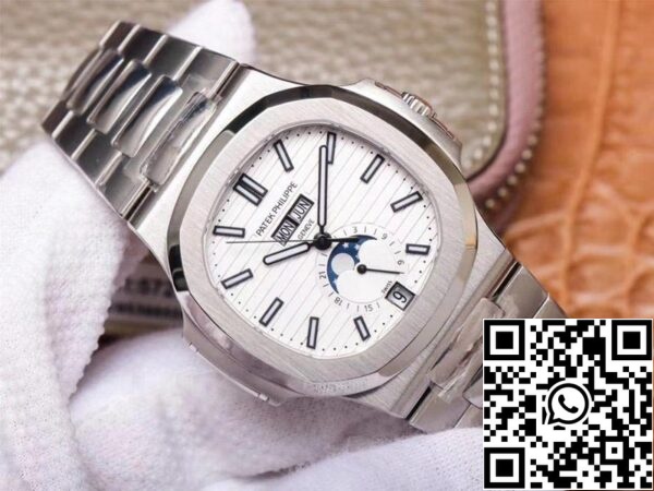 3 116 bfa86ca2 9d68 4b1c abff ef448d0c4ef8 Patek Philippe Nautilus 5726/1A-010 1:1 Best Edition PF Factory White Dial Swiss ETA324