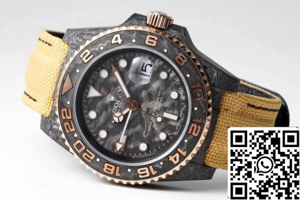 3 116 eb2a7ee5 5830 4a81 b351 12f54cf82b98 Rolex GMT-MASTER II Diw 1:1 Най-добро издание Жълта текстилна каишка