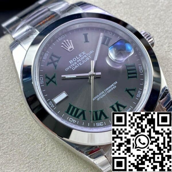 3 117 Rolex Datejust M126300-0013 41MM 1:1 Best Edition EW Factory Quadrante grigio scuro