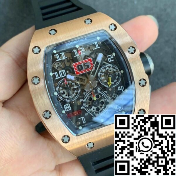 3 118 652335e5 bc7d 48f9 b2fc e8eb29063b7d Richard Mille RM11 1:1 Best Edition KV Factory Rose Gold Musta ranneke