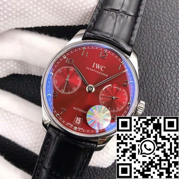 3 118 ee6e9e3c 0aff 4a37 aa9c dac22e3022ad IWC Portugieser IW500714 1:1 Best Edition YL Factory Burgundy Red Dial