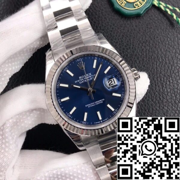 3 11 2abc54c6 ffe0 48e7 a5e3 9dec5d2f0c77 Rolex Datejust M126334-0001 41mm Oyster Strap VS Factory kék számlapja