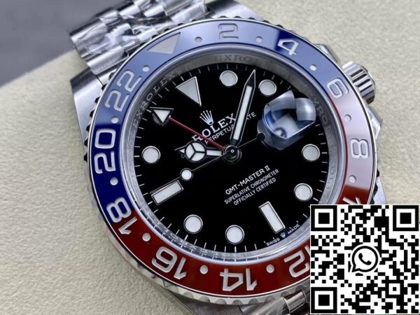 3 11 c5c5e7a1 36a3 4a32 a9c2 aa25354342e1 Rolex GMT Master II M126710BLRO-0001 1:1 Mejor Edición C+ Correa de Acero de Fábrica