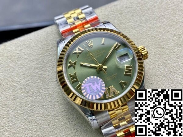 3 11 cb55f426 5631 48a4 9899 761821fe42b6 Rolex Datejust 178273 31MM 1:1 Meilleure édition TW Factory Cadran vert