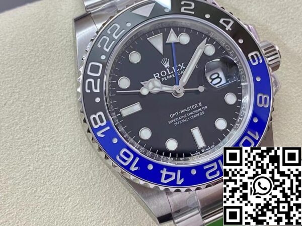 3 12 Rolex GMT Master II M126710blnr-0003 1:1 Best Edition C+ Gyári fekete számlap