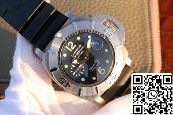 3 121 0f0d5fc6 af10 4dda ae99 fc7656876276 Panerai Submersible PAM 00194 1:1 Best Edition VS Factory Quadrante Nero