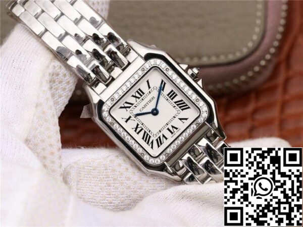 3 122 ff79b303 8916 4ab5 a921 6dcd6df8ded0 Panthere De Cartier W4PN0008 1:1 Best Edition GF Factory Diamond Silver Dial