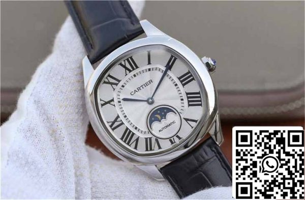 3 127 38a0c13f ea26 4099 ae6d 6f0ffdb17f8a Drive De Cartier Moonphase WSNM0008 1:1 Най-добро издание от неръждаема стомана