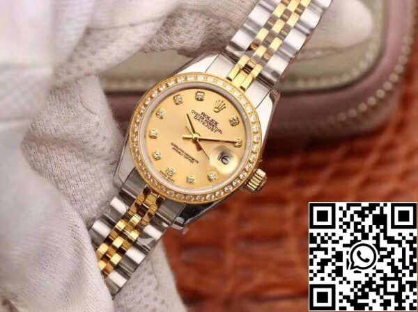 3 127 c18a0ca6 e7f1 4760 8402 7681881437e8 Rolex Lady Datejust 28MM 1:1 Best Edition Movimento svizzero NH05 Placcatura Quadrante oro 18K