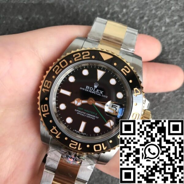 3 128 1a7994f8 9d10 4db2 bcd7 ac286952f3a4 Rolex GMT Master II 116713-LN-78203 1:1 Best Edition AR Factory Fekete számlapja