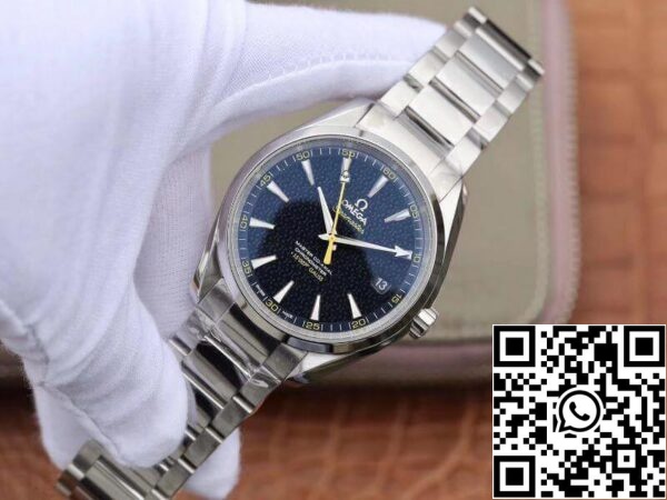 3 129 9b2dd285 ba66 48e3 b8cb ae127d64ec1c Omega Seamaster Aqua Terra 231.10.42.21.03.004 150M "James Bond" Edelstahl 1:1 Best Edition Edelstahlarmband Swiss ETA8500 Blaues strukturiertes Zifferblatt