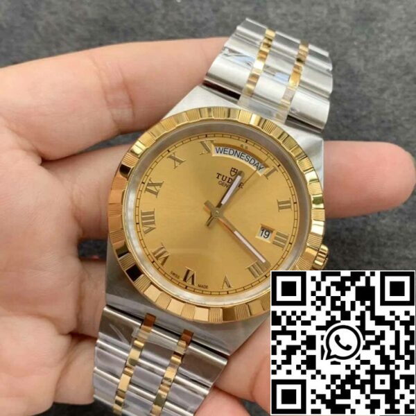 3 12 e99e11cb 5d71 4821 acb3 dba6dbe9fd9f Réplica Tudor Royal M28603-0004 Day Date V7 Fábrica Ouro Amarelo