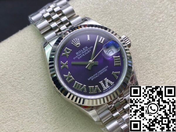 3 12 fa276861 b0a8 40e9 b8d6 bbc920d412af Rolex Datejust M178274-0088 1:1 Best Edition EW Factory Purple Dial