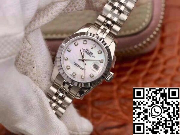 3 131 e130ac6e d318 46d5 95b7 7cc079228dd1 Rolex Lady Datejust 28MM 1:1 Beste Editie Zwitserse NH05 Beweging Witte Wijzerplaat