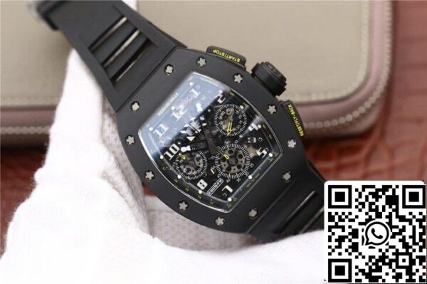 3 132 031f930a 2143 4009 9570 9a9b6317239d Richard Mille RM-011 1:1 Best Edition KV Factory fekete szíjjal