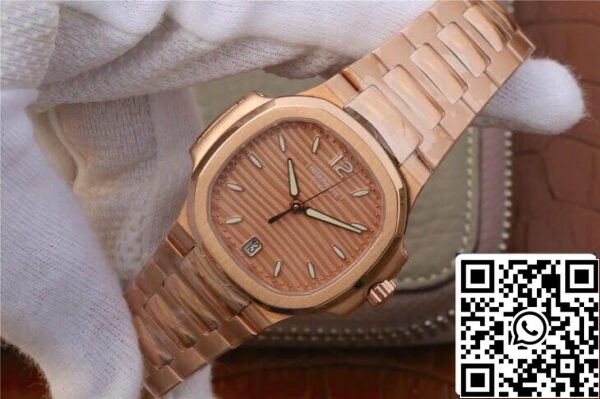 3 135 Patek Philippe Nautilus Ladies 7118-1R-010 1:1 Best Edition PF Factory Rose Gold