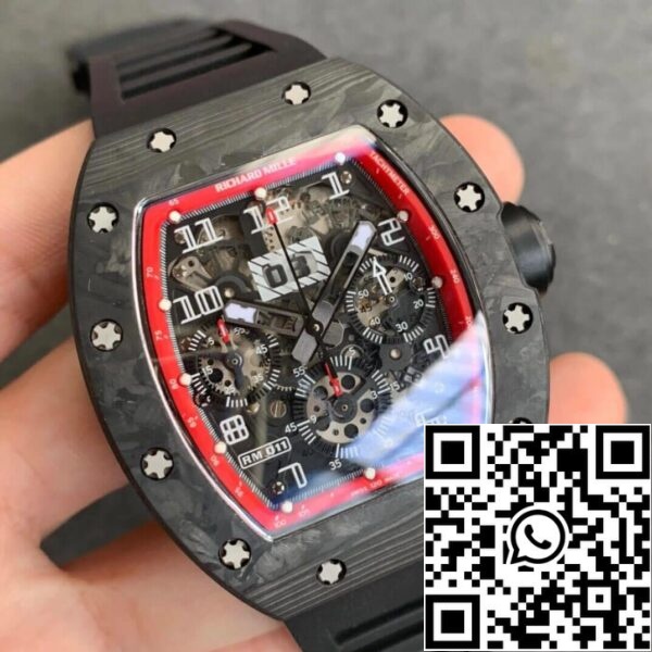 3 135 b6cf57aa 3592 451c a91f a80ea74c1470 Richard Mille RM011 1:1 Best Edition KV Factory Caixa em fibra de carbono